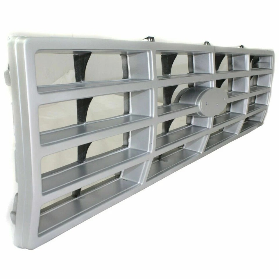 Front Grille Assembly For 1982-1986 FORD F-150 PICKUP Silver And Black FO1200117