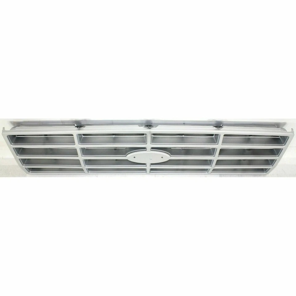 Front Grille Assembly For 1982-1986 FORD F-150 PICKUP Silver And Black FO1200117