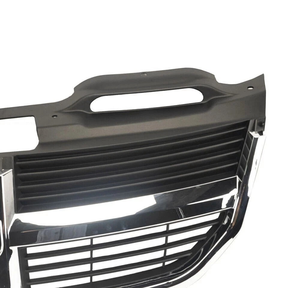 Front Grille For 2009-2010 Dodge Journey Plastic Black and Chrome NEW CH1200330