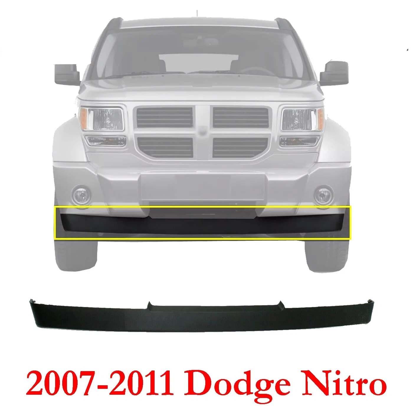 Front Lower Matte Black Air Dam For 2007-2011 Dodge Nitro CH1090134