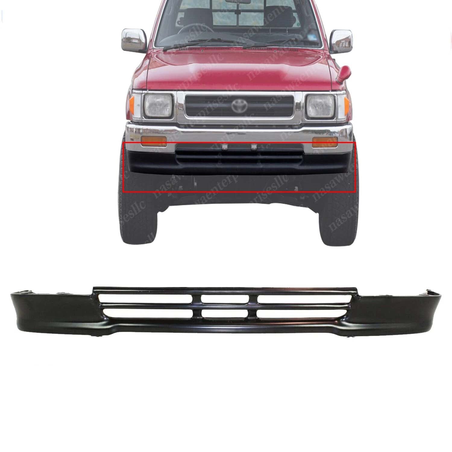 Front Lower Valance For 1992-1995 Toyota Pickup Primed Steel TO1095105