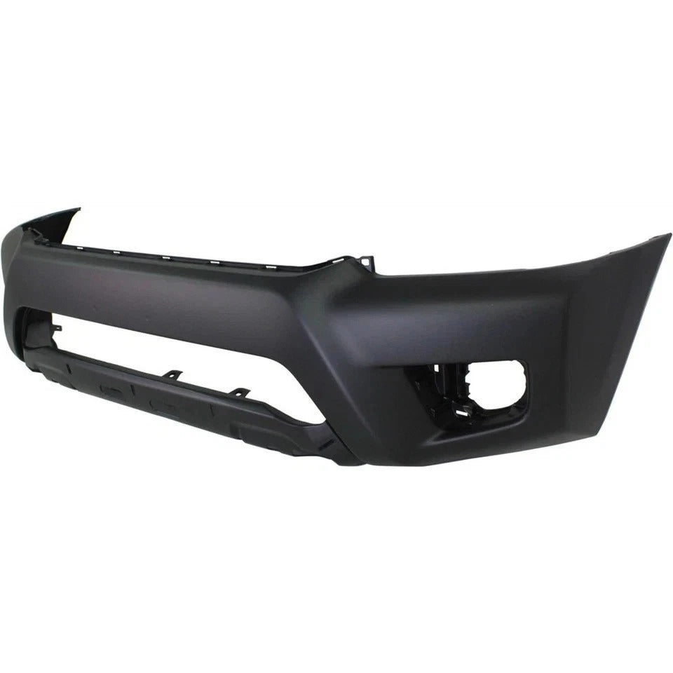 Front New Bumper Cover For 2012-2015 Toyota Tacoma Plastic Textured Black TO1000384
