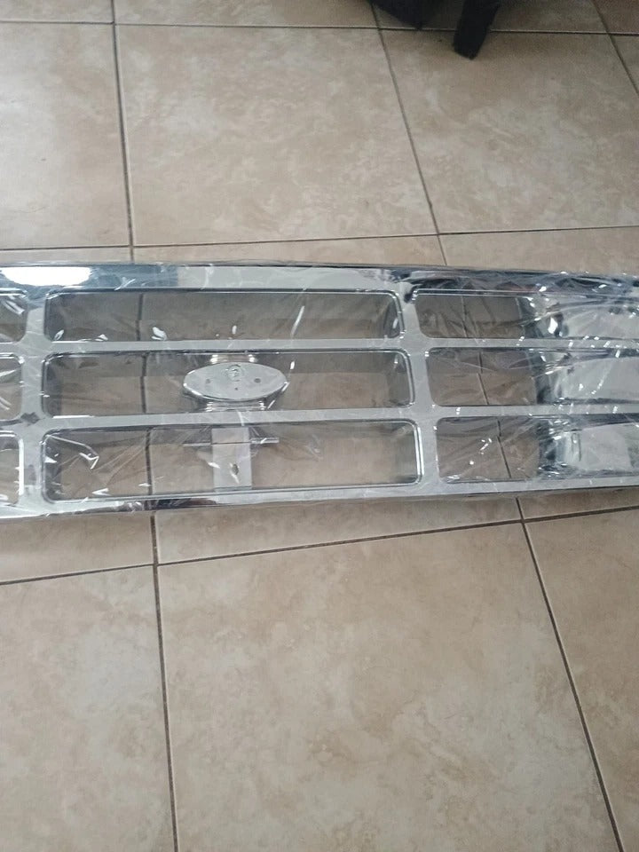 For 92-97 Ford Bronco F150 Painted Gray Front Bumper Grille w/ Emblem Provision