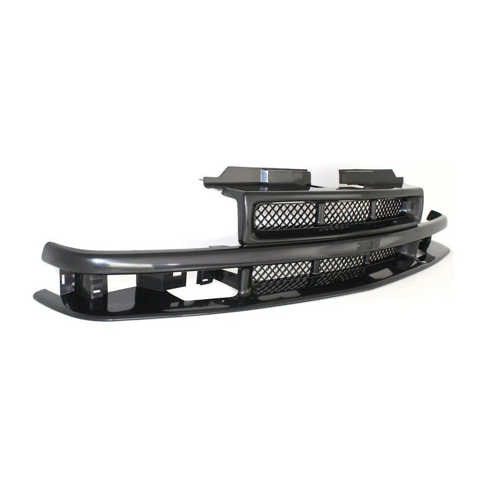 Grille For 1998-2003 Chevrolet S10 2001-2005 Blazer Black Shell and Mesh Insert