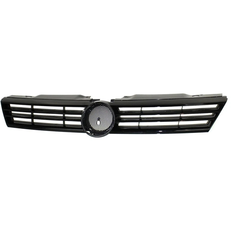 Grille Assembly 2011-2014 Volkswagen Jetta Black Shell and Insert Fits New Front VW1200151