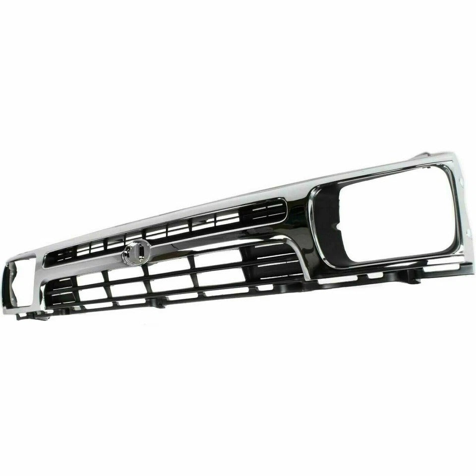 Grille Assembly For 1992-1995 Toyota Pickup 2WD Chrome Shell & Painted Insert TO1200128