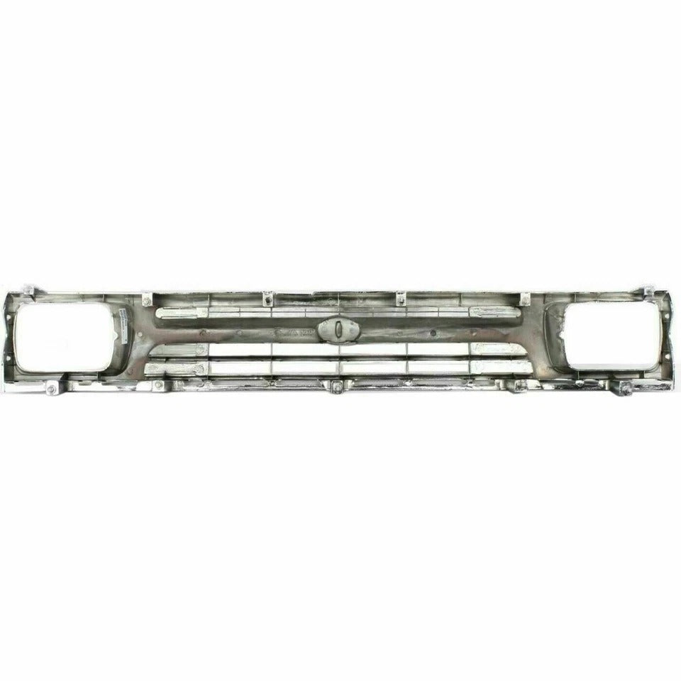 Grille Assembly For 1992-1995 Toyota Pickup 2WD Chrome Shell & Painted Insert TO1200128