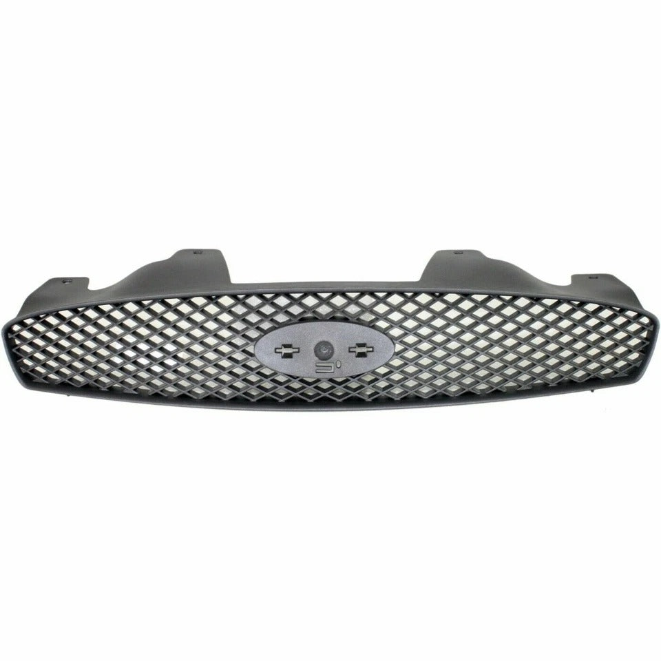 Grille Assembly For 2004-2007 Ford Taurus Front Textured Gray Plastic