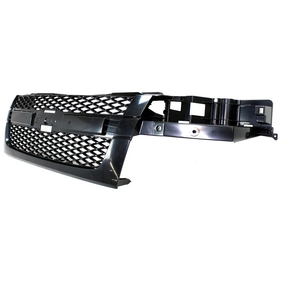 Grille Assembly For 2004-2012 Chevrolet Colorado With Emblem Provision Dark Gray