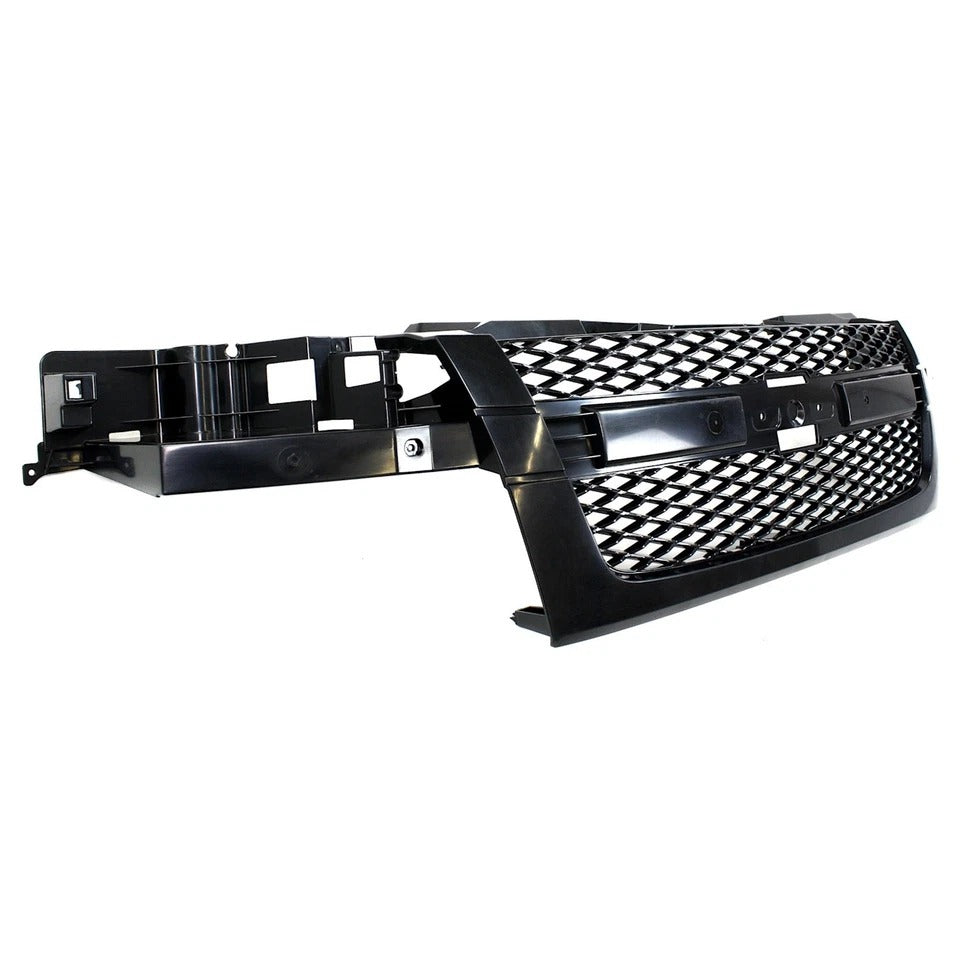 Grille Assembly For 2004-2012 Chevrolet Colorado With Emblem Provision Dark Gray