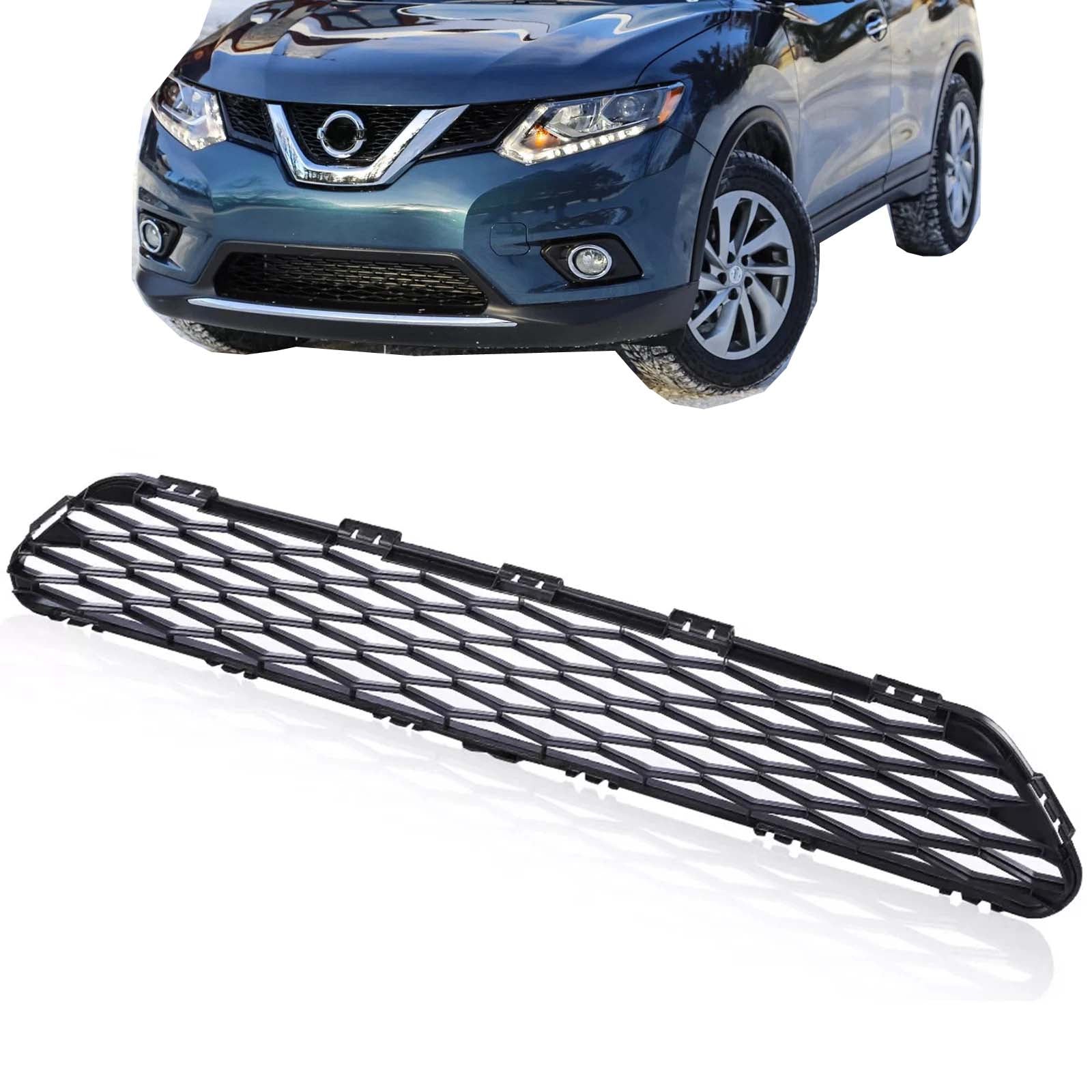 Grille Bumper Black Mesh Grill For 2014-2016 Nissan Rogue Front Lower