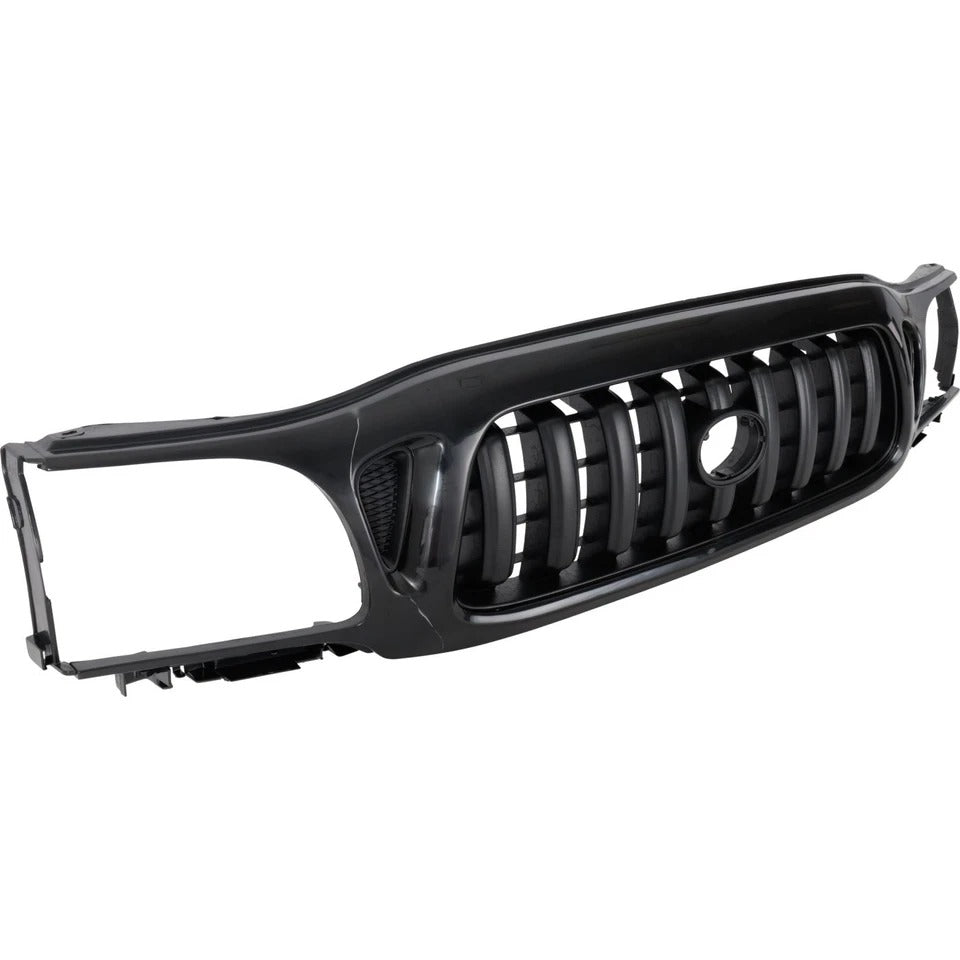 Grille For 2001-2004 Toyota Tacoma Textured Black Plastic