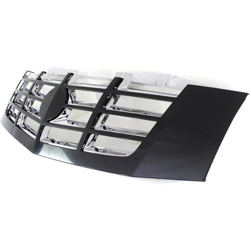 Grille For 2007-2014 Cadillac Escalade Escalade ESV Black Shell w Chrome Insert