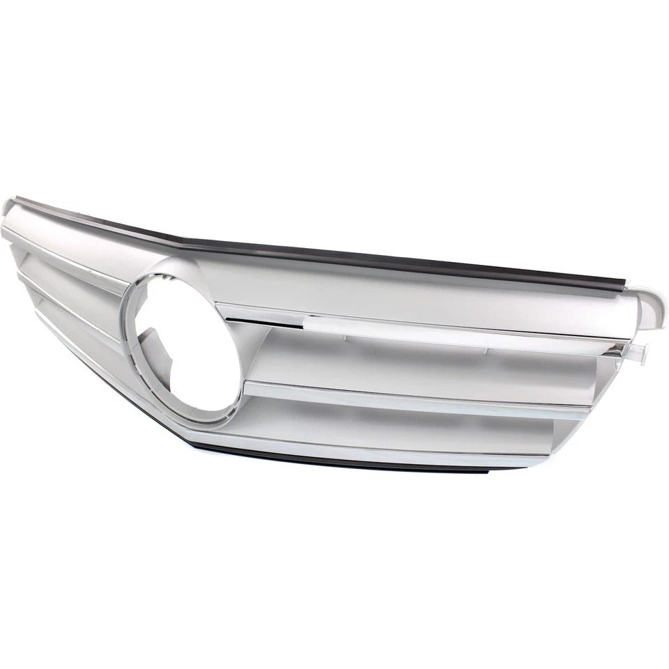 Grille For 2008-2014 Mercedes Benz C300 2010-2014 C250 Sedan Silver Plastic
