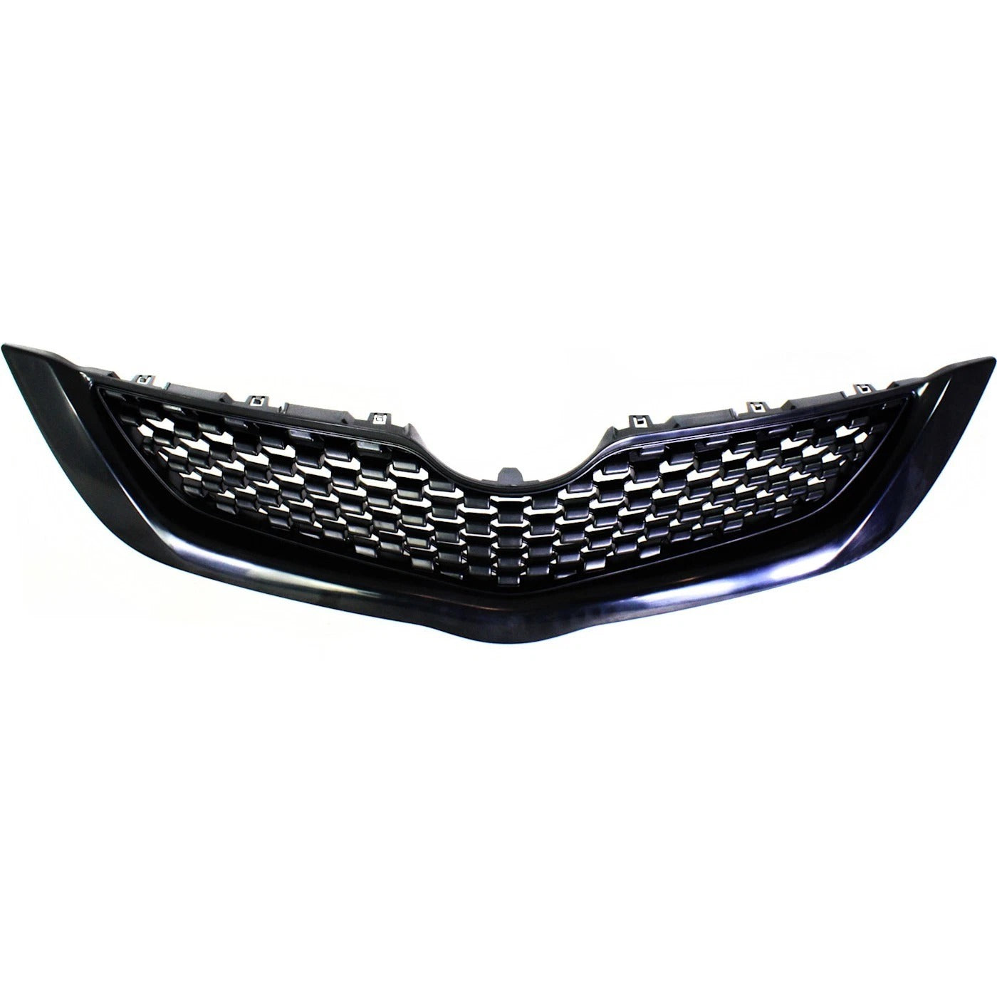 Grille For 2009-2012 Toyota Yaris Sedan Upper Textured Black Plastic