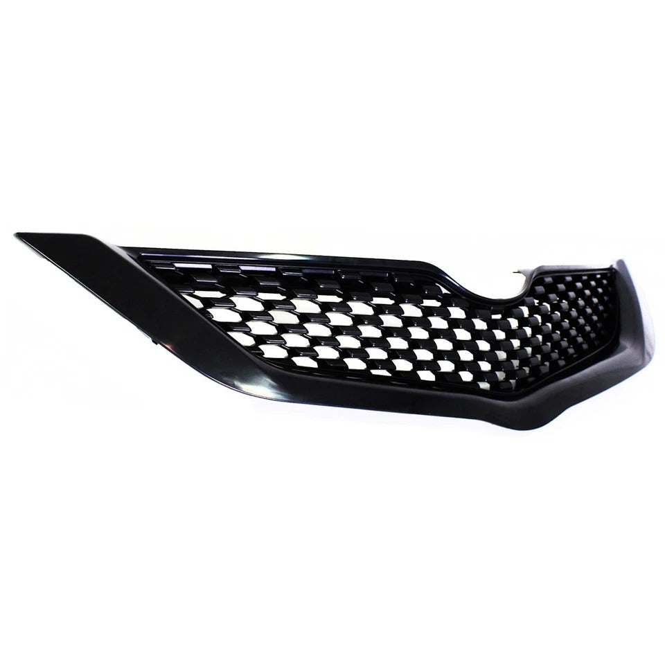 Grille For 2009-2012 Toyota Yaris Sedan Upper Textured Black Plastic