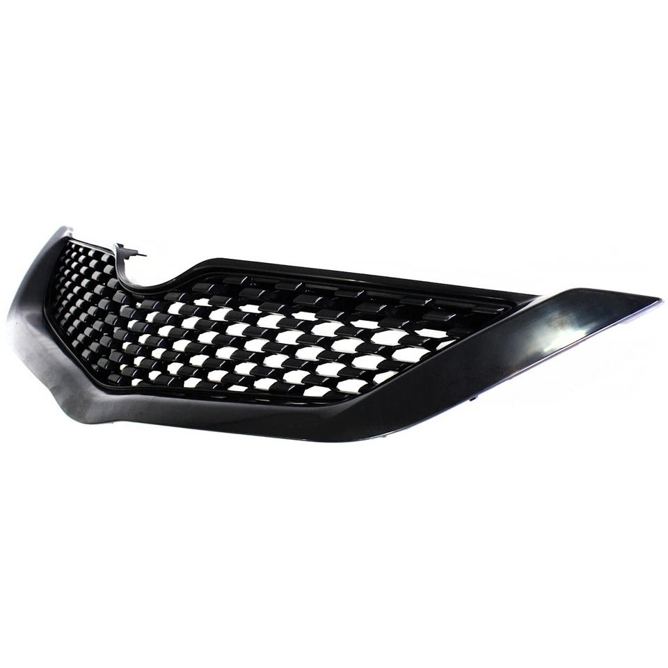 Grille For 2009-2012 Toyota Yaris Sedan Upper Textured Black Plastic