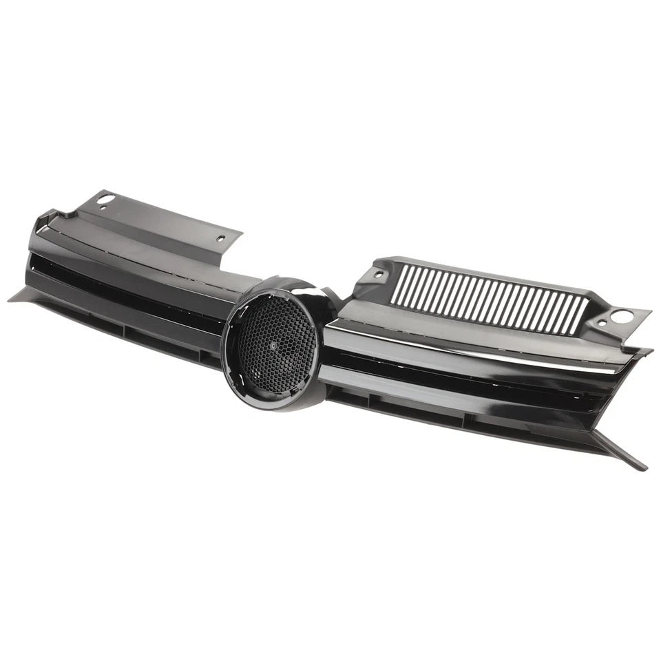 Grille For 2011-2014 Volkswagen Golf Hatchback Textured Black Plastic