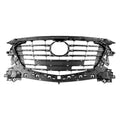 Grille For 2017-2018 Mazda 3 Plastic Replacement Front Black MA1200213