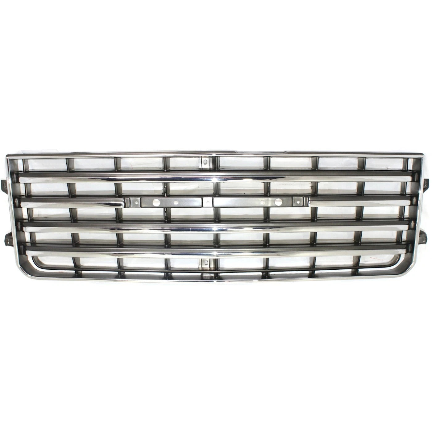 Grille For 81-87 Toyota Land Cruiser Chrome Shell w Gray Insert Plastic