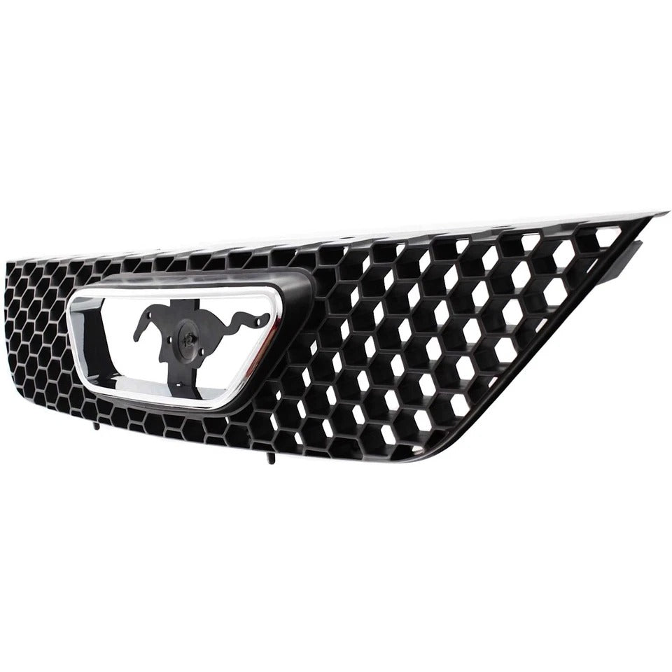 Grille For 99-2004 Ford Mustang Textured Black Plastic