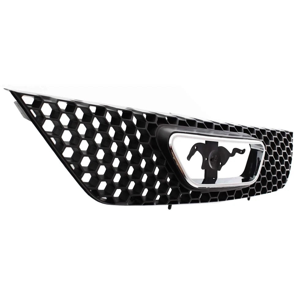Grille For 99-2004 Ford Mustang Textured Black Plastic