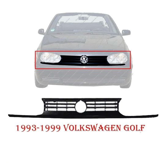 Grille Grill For 1993-1998 Volkswagen Golf Front Black Plastic VW1200103