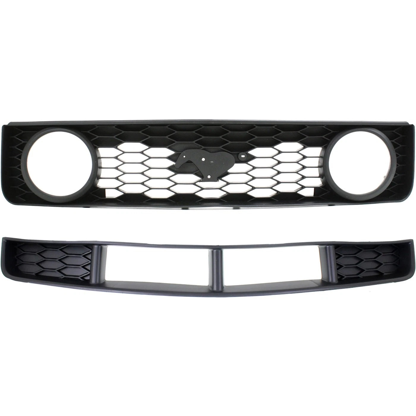 Grille Grill For 2005-2009 Ford Mustang GT Deluxe/Premium Plastic Textured Black