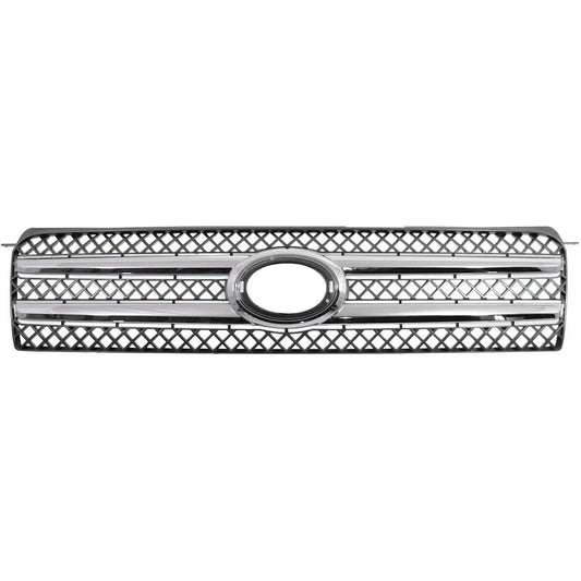 Grille Painted Black New For 2006-2007 Toyota Highlander Front 4-Door TO1200296
