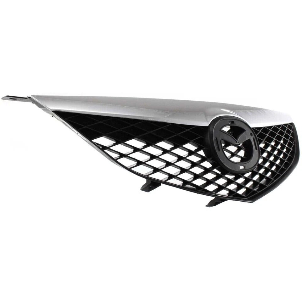 Grille Painted Black Shell and Insert Standard Type Grille For 2003-2005 Mazda 6 MA1200166