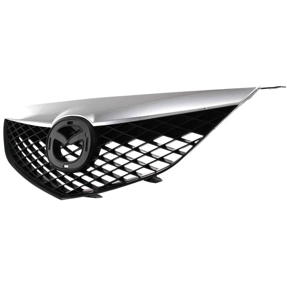 Grille Painted Black Shell and Insert Standard Type Grille For 2003-2005 Mazda 6 MA1200166