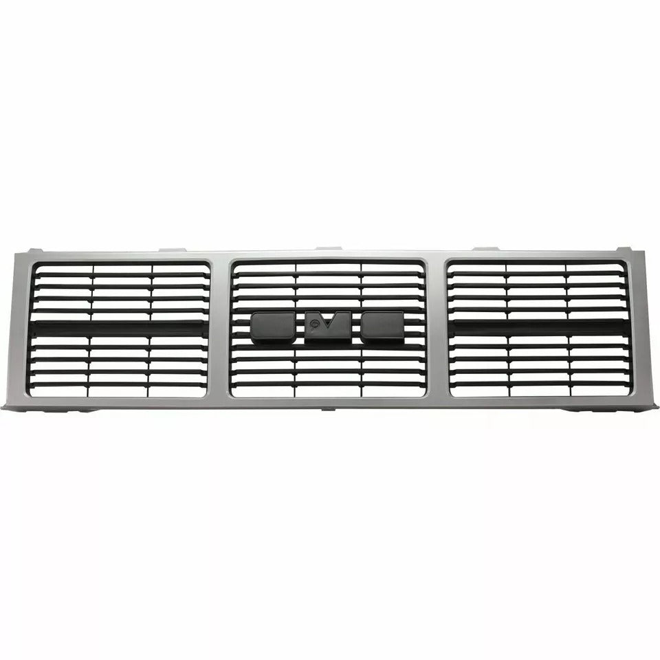 Grille Silver Gray For 85 86 87 88 GMC C/K Jimmy 87-88 R/V Pickup Dual Lamp Front