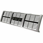 Grille Silver Gray For 85 86 87 88 GMC C/K Jimmy 87-88 R/V Pickup Dual Lamp Front
