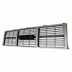 Grille Silver Gray For 85 86 87 88 GMC C/K Jimmy 87-88 R/V Pickup Dual Lamp Front