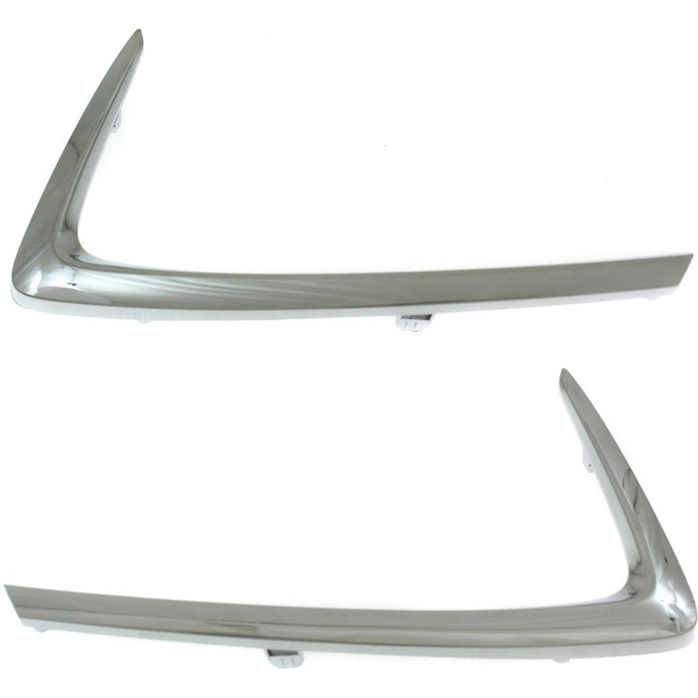 Grille Trims For 2016-2020 Toyota Yaris Front Left & Right Side Chrome Set of 2