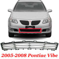 New Bumper Cover Grille For 2005-2008 Pontiac Vibe Lower Plastic GM1036118 88973372