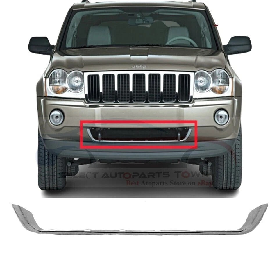 New Bumper Cover Lower Molding For 2005-2007 Jeep Grand Cherokee Front CH1044101