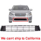 New Bumper Face Bar Grille For 2015-2016 Subaru Impreza Front Textured Black SU1036101