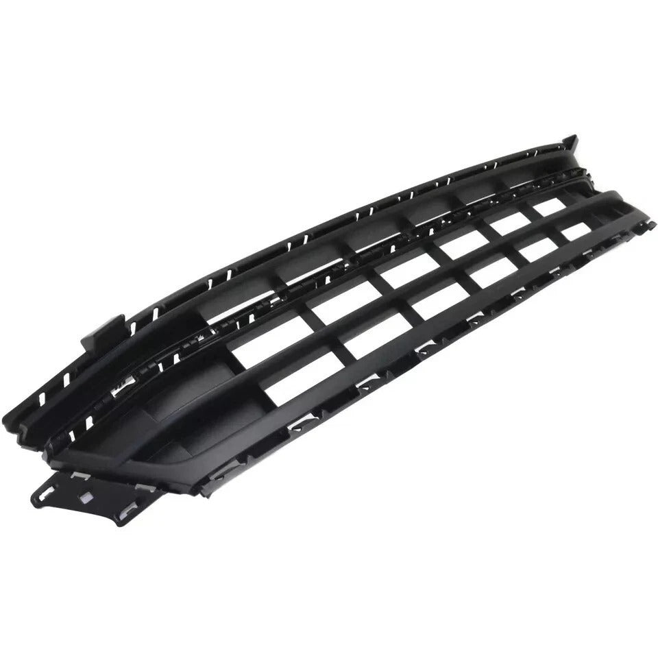 New Bumper Face Bar Grille For 2015-2018 Volkswagen Jetta Front Black Plastic VW1036136