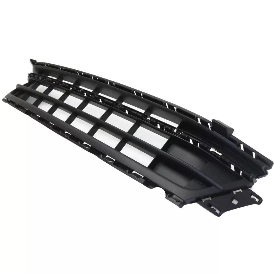 New Bumper Face Bar Grille For 2015-2018 Volkswagen Jetta Front Black Plastic VW1036136