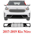 New Bumper Face Bar Grille For 2017-2019 Kia Niro Front Gray and Black KI1036152