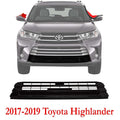 New Bumper Face Bar Grille For 2017-2019 Toyota Highlander Front Black TO1036172