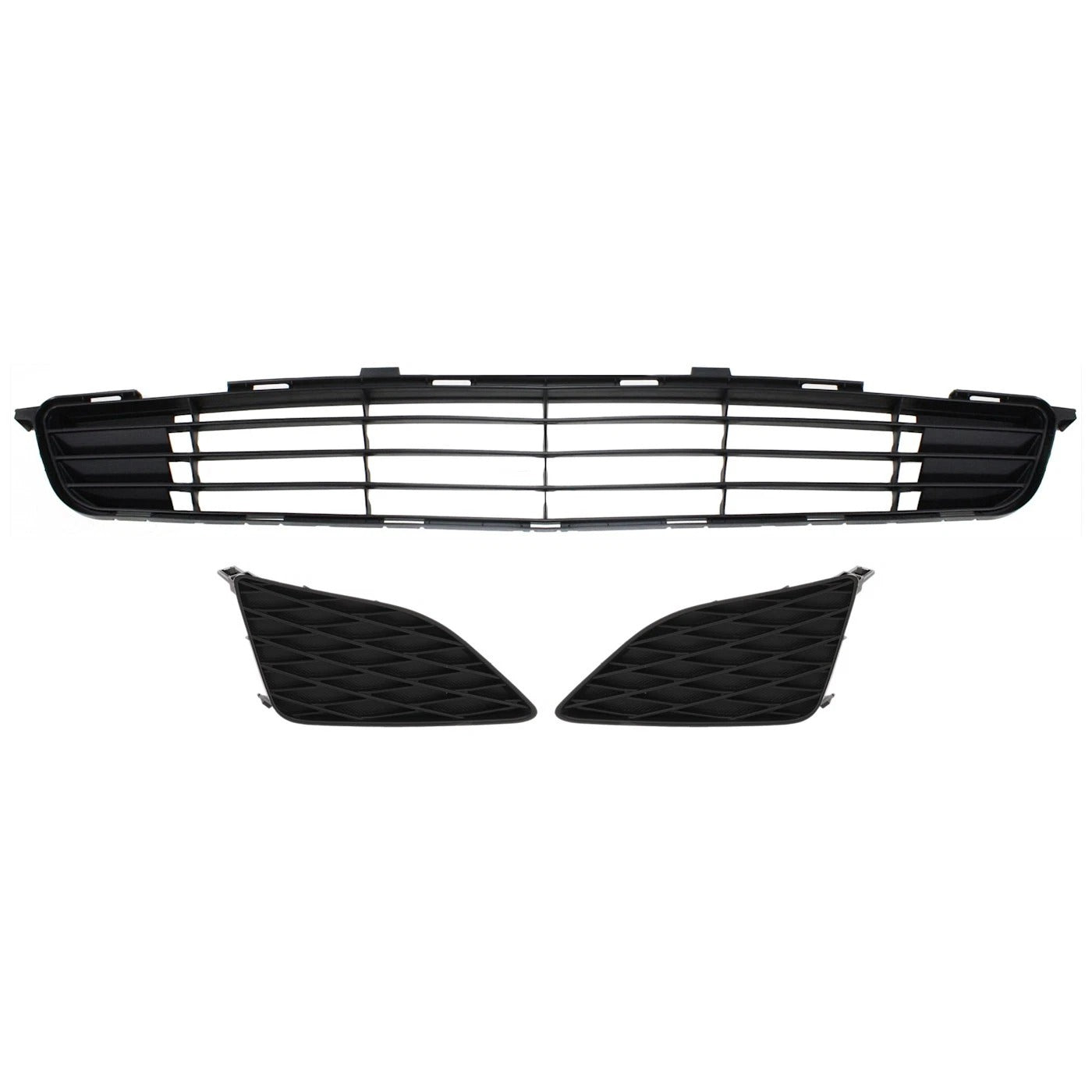 New Bumper Face Bar Grilles Front for Toyota Corolla 2009-2010 Set 3Pc