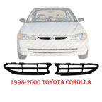 New Bumper Face Bar Grilles Left and Right Side For 1998-2000 Corolla Pair Set of 2