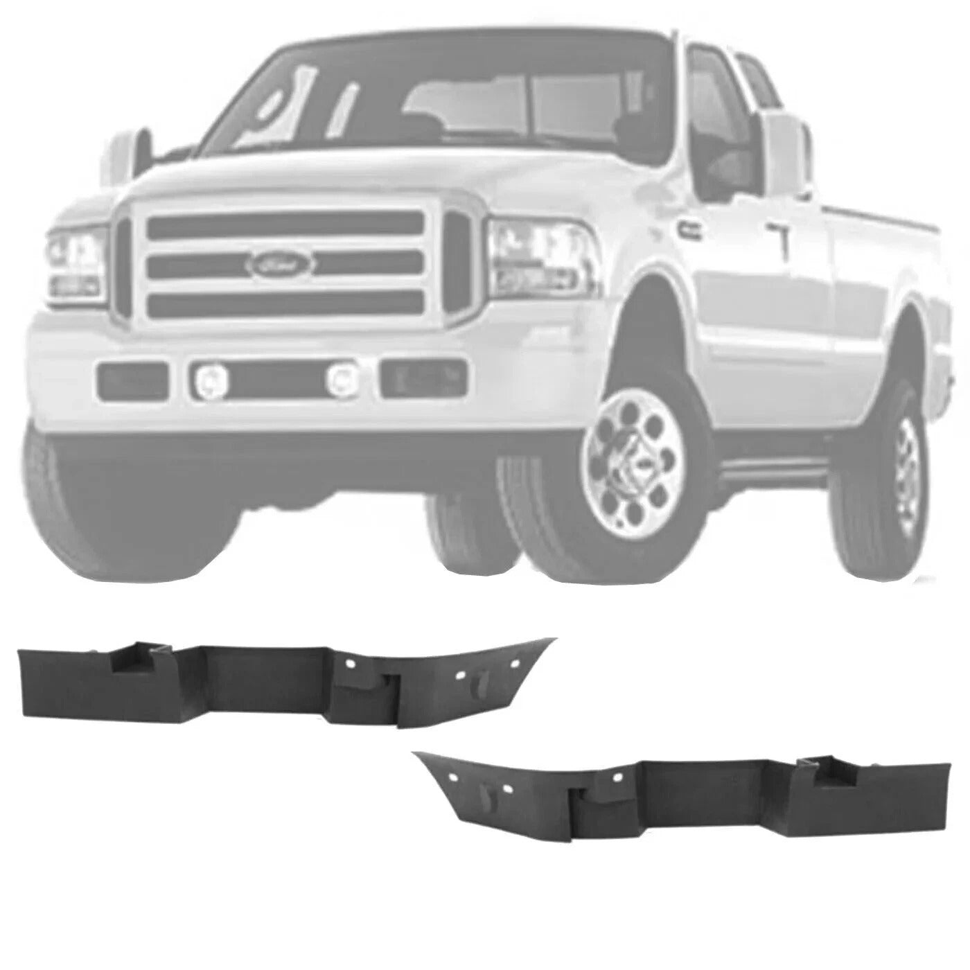 New Bumper Filler For Ford F-250 Super Duty 1999-2007For 1999-2007 Left & Right 2Pc FO1088119, FO1089119