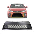 New Bumper Grille Center Textured Black For 2010-2013 Kia Forte Plastic KI1036107