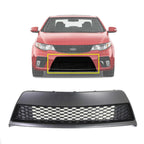 New Bumper Grille Center Textured Black For 2010-2013 Kia Forte Plastic KI1036107