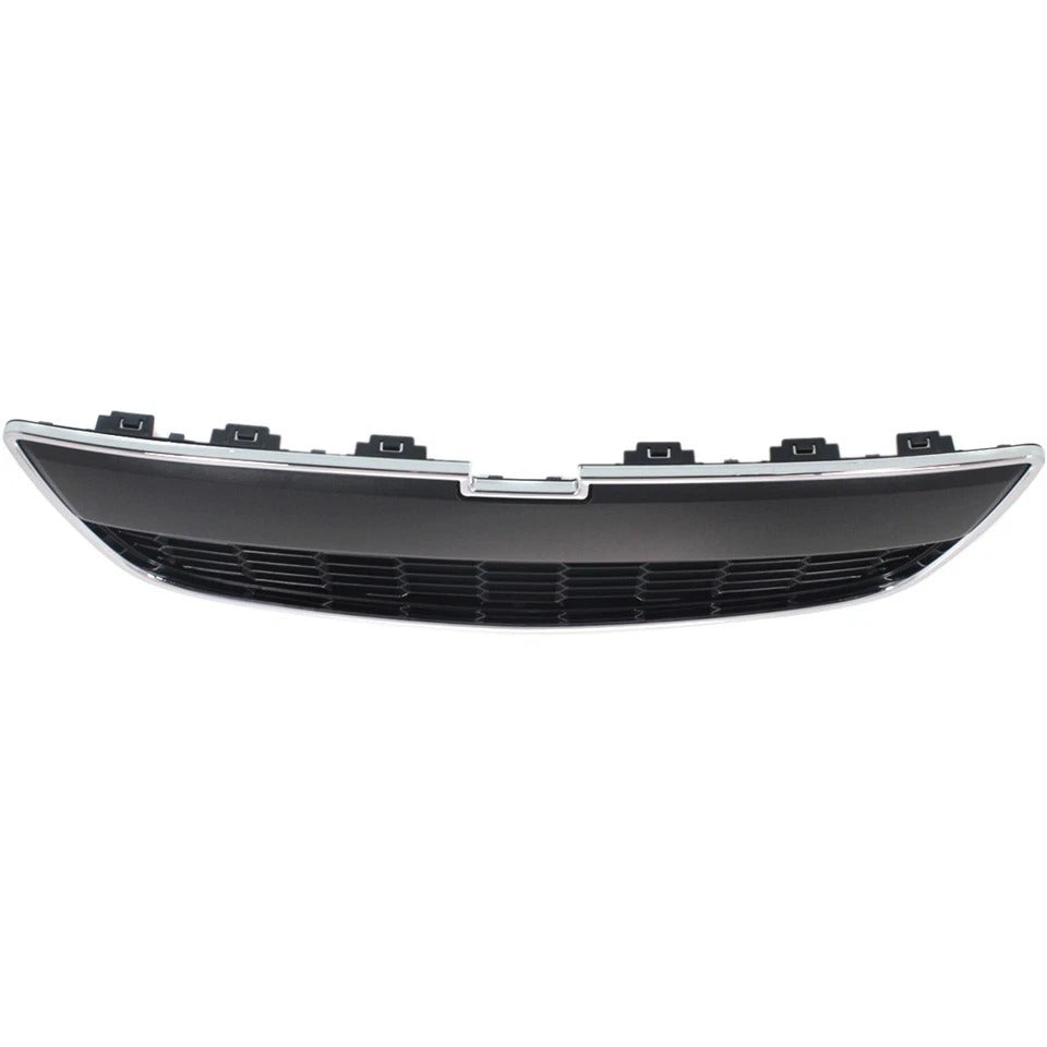 New Bumper Grille For 12-16 Chevrolet Sonic Front Lower Chrome Shell Black Insert