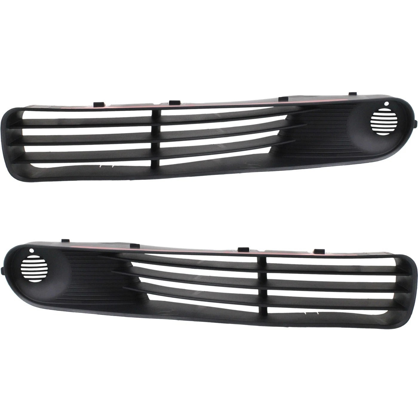 New Bumper Grille For 2005-2009 Pontiac G6 Set of 2 LH & RH Textured Gray Plastic