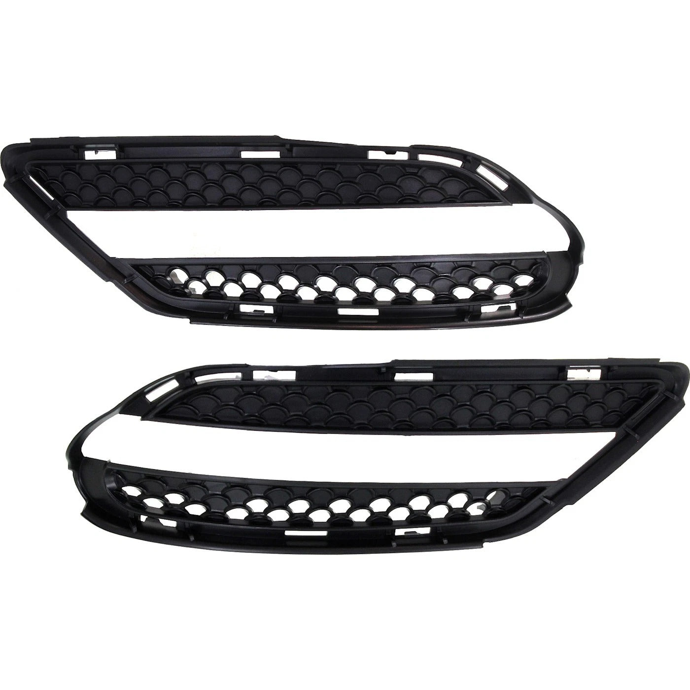 New Bumper Grille For 2007-2013 Mercedes Benz S550 S600 Left & Right Black Set of 2
